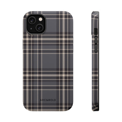 Monochrome Tartan - Magnetic Tough Case - Arc & Bold