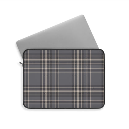 Monochrome Tartan - Laptop Sleeve - Arc & Bold