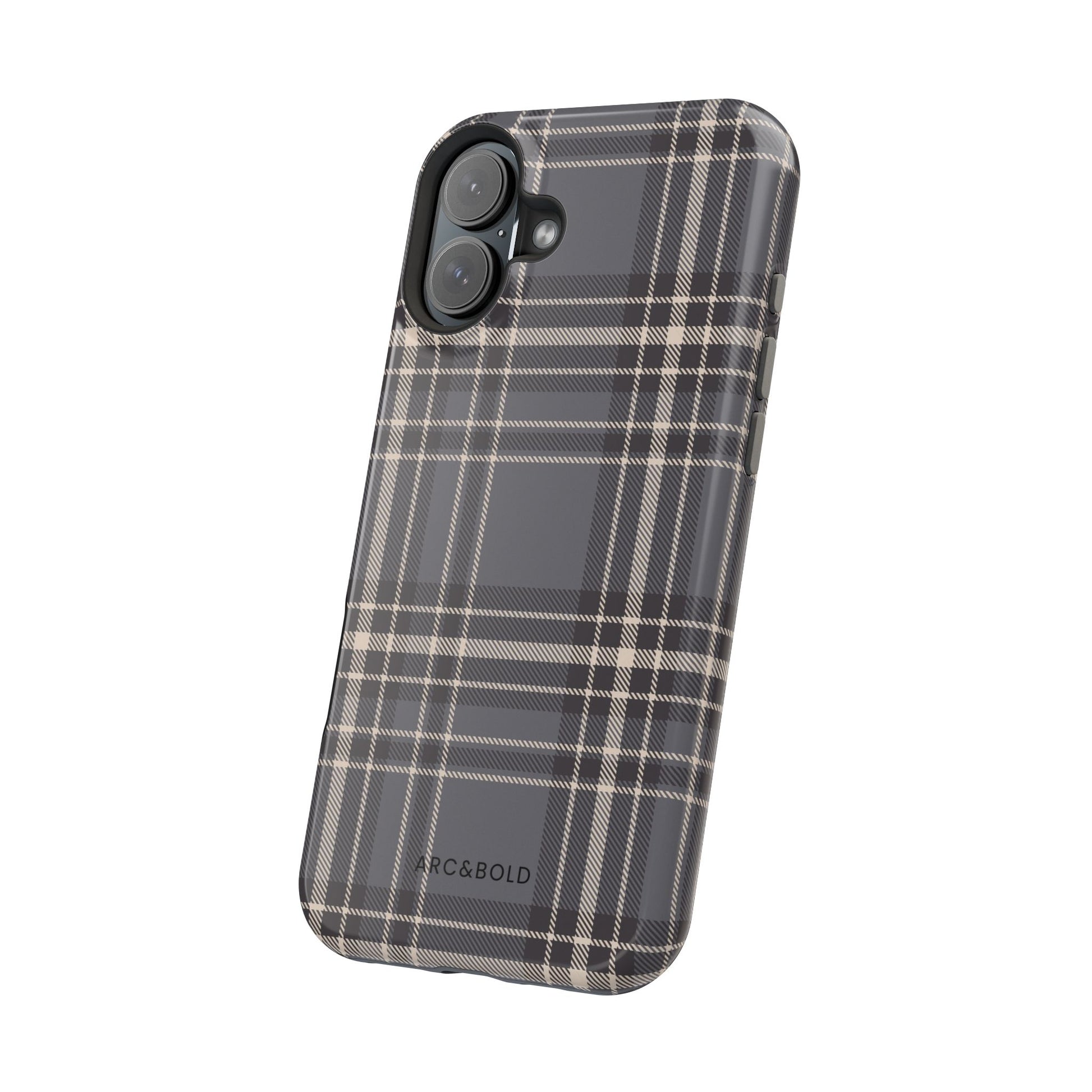 Monochrome Tartan - Magnetic Tough Case - Arc & Bold