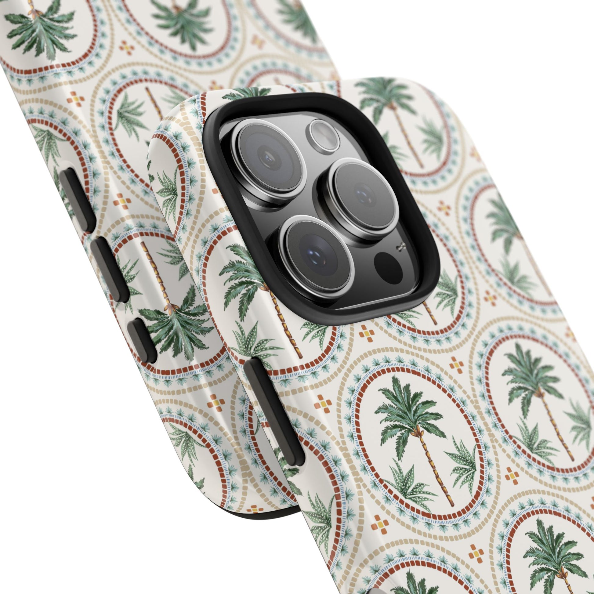 Tropical Tile Palm - Tough Phone Case - Arc & Bold