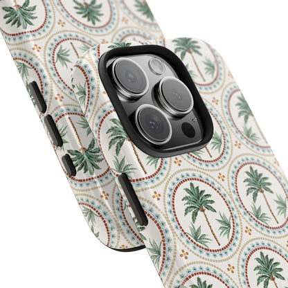 Tropical Tile Palm - Tough Phone Case - Arc & Bold