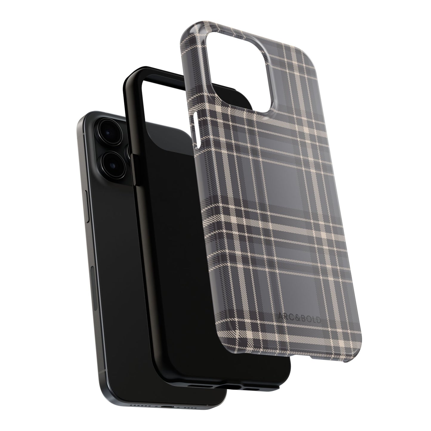 Monochrome Tartan - Tough Phone Case