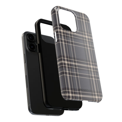 Monochrome Tartan - Tough Phone Case