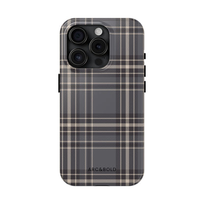 Monochrome Tartan - Tough Phone Case