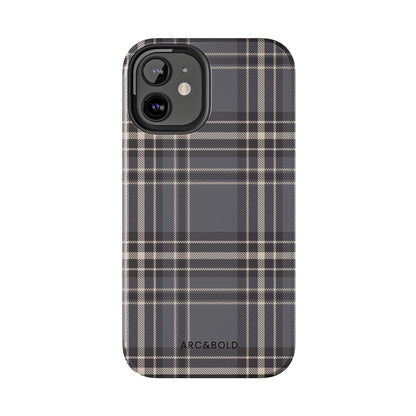 Monochrome Tartan - Tough Phone Case