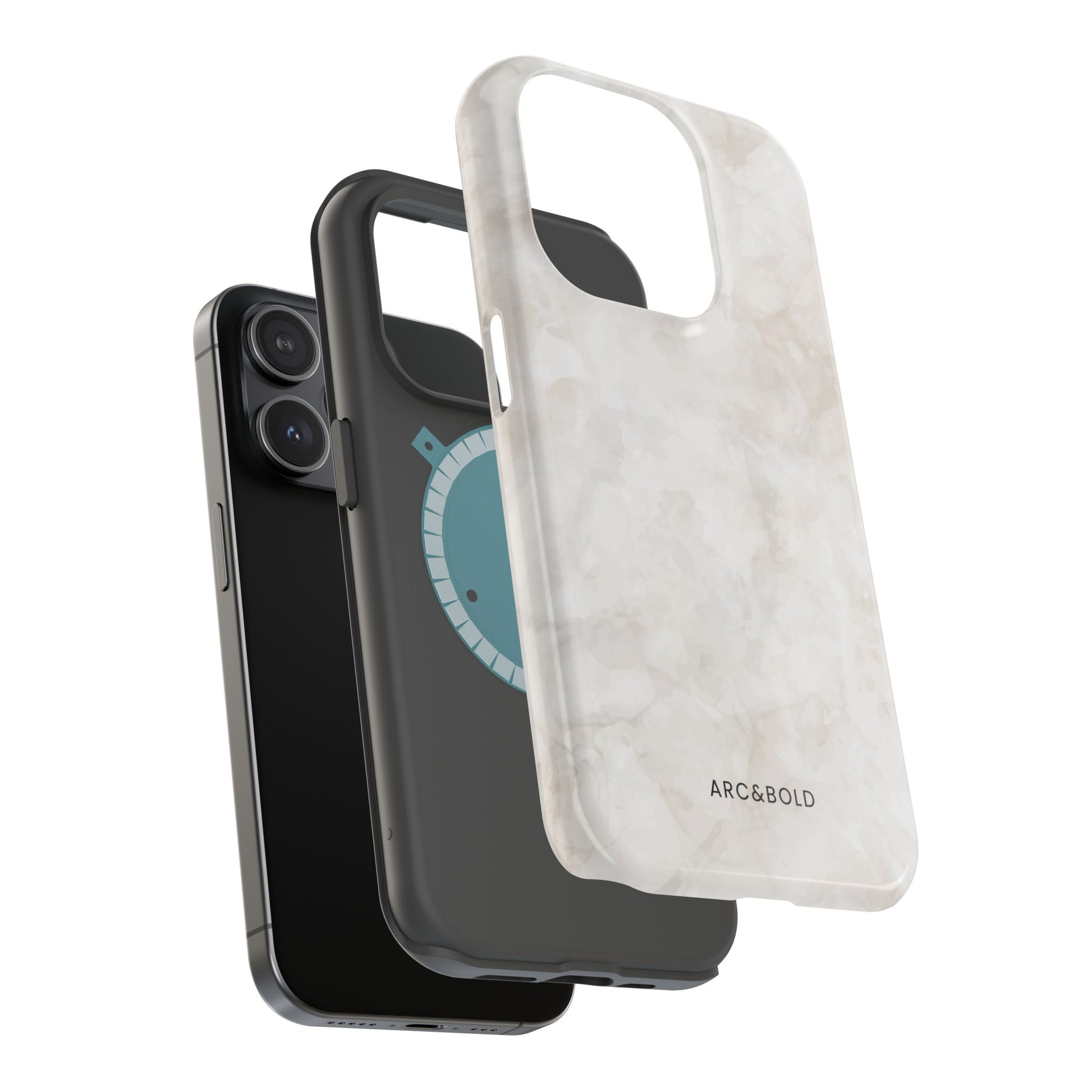 Marble - Magnetic Phone Case - Arc & Bold