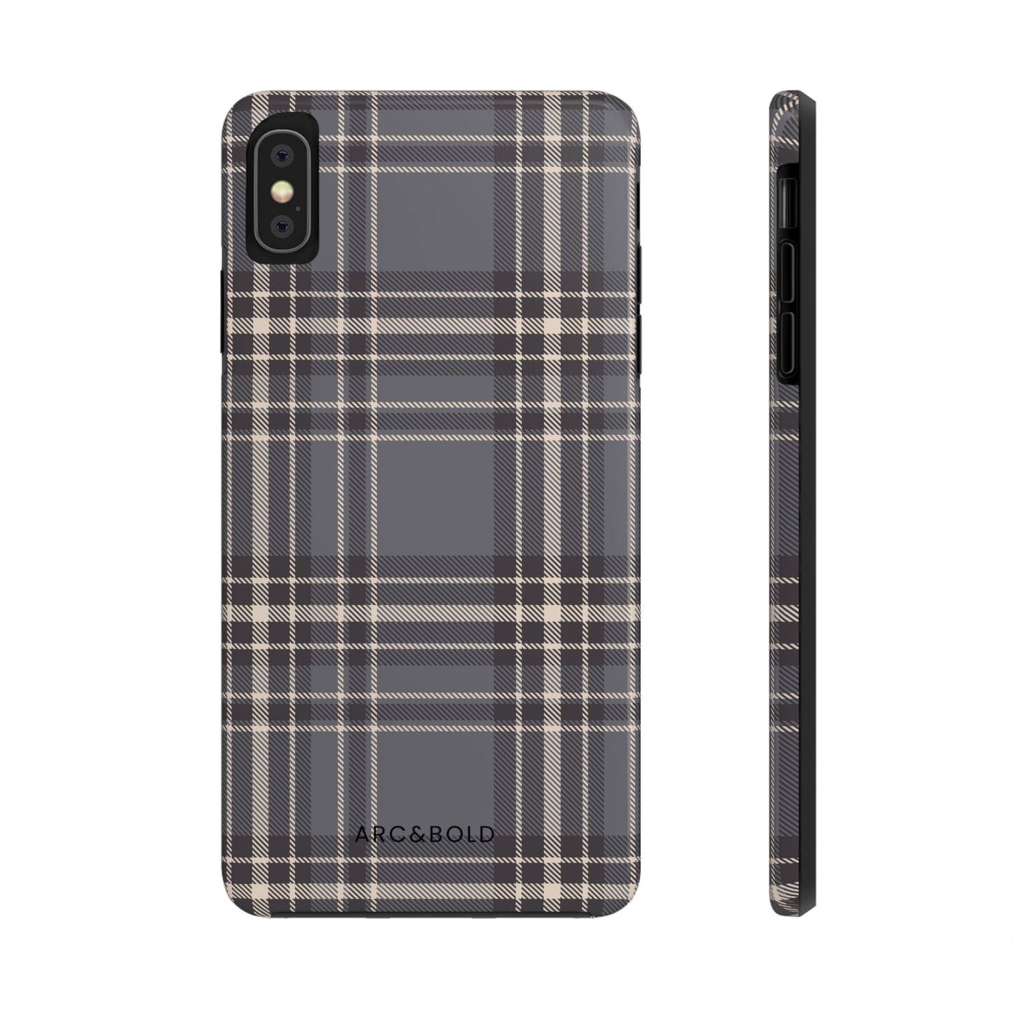 Monochrome Tartan - Tough Phone Case