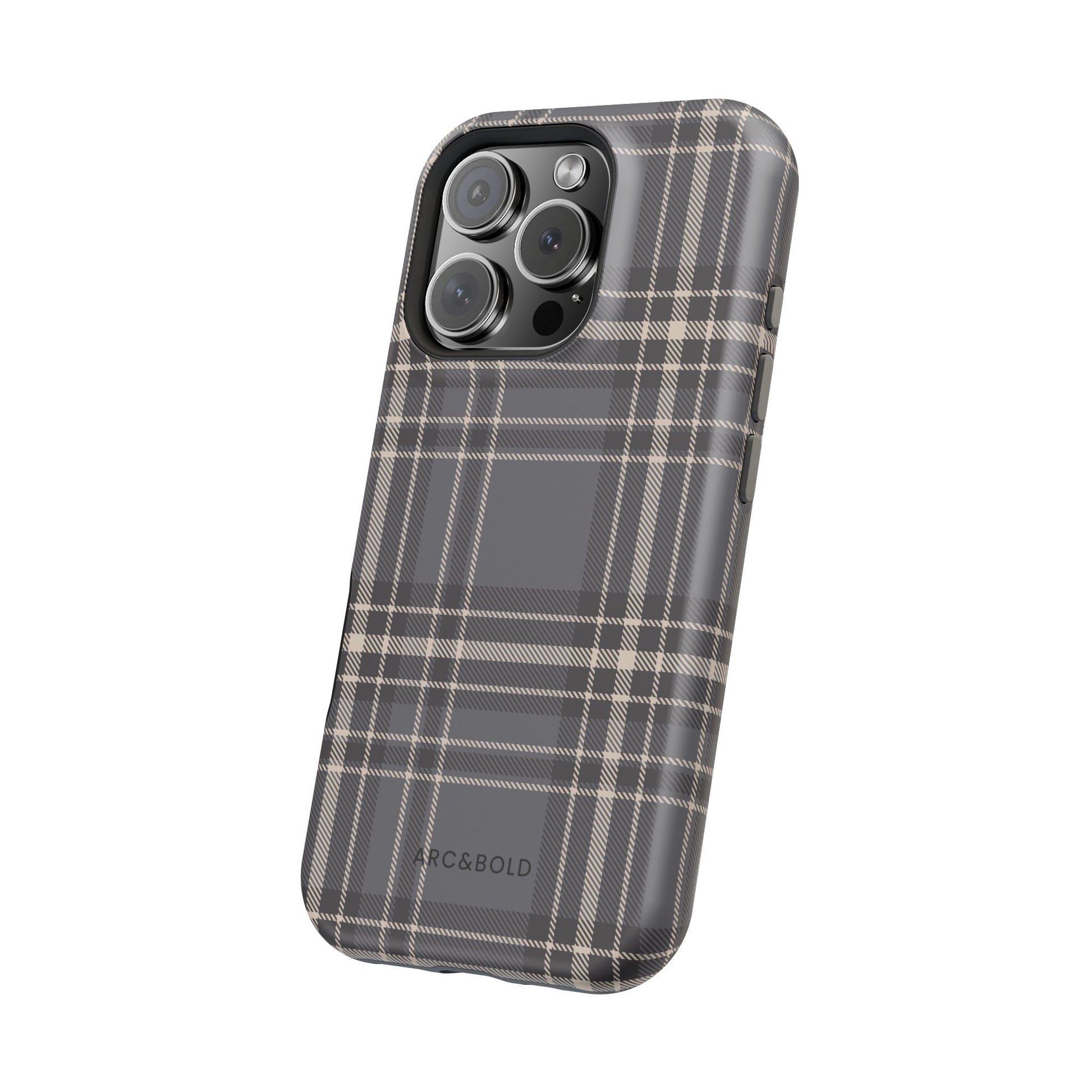 Monochrome Tartan - Magnetic Tough Case - Arc & Bold