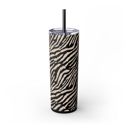 Zebra - Skinny Tumbler with Straw, 20oz