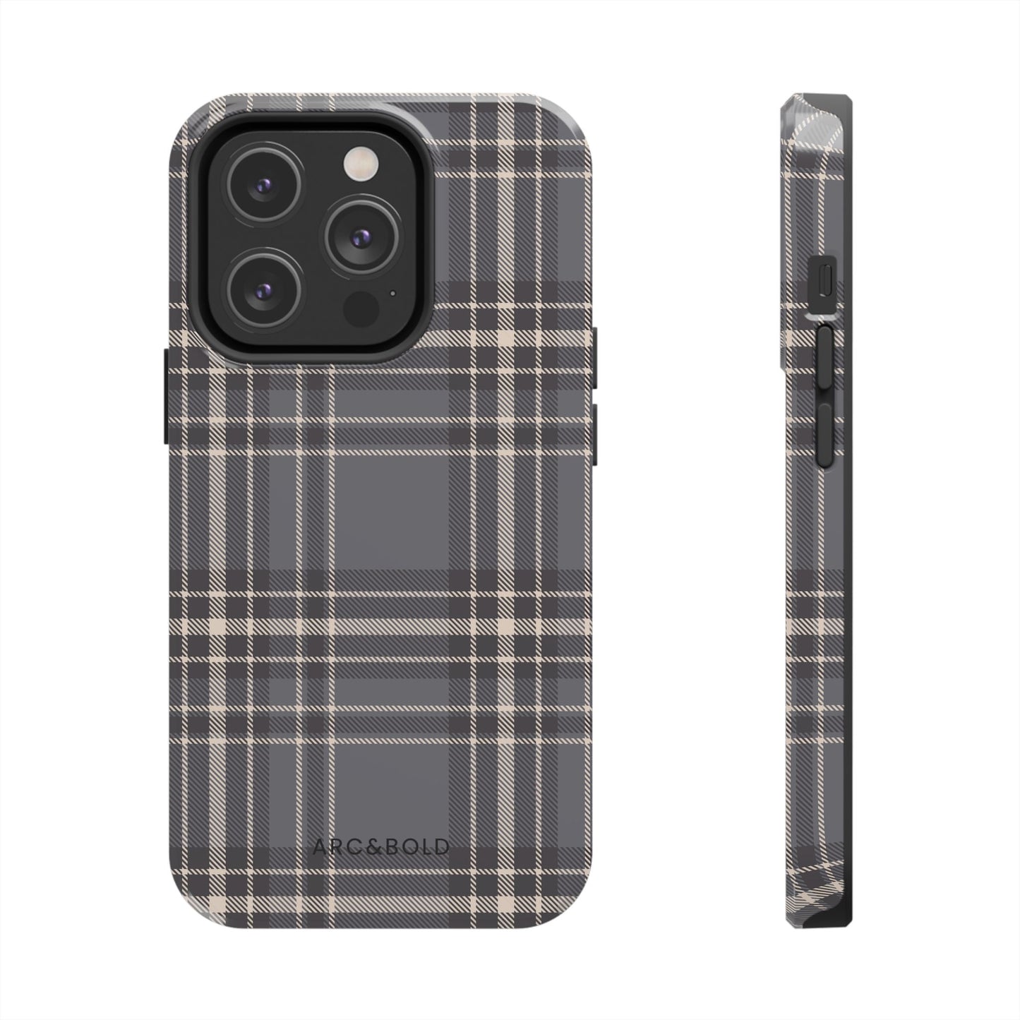Monochrome Tartan - Tough Phone Case