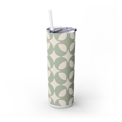 Sage Serenity - Skinny Tumbler with Straw, 20oz