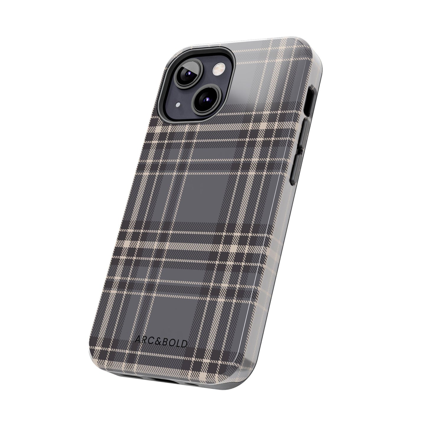Monochrome Tartan - Tough Phone Case