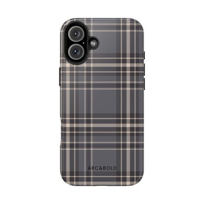 Monochrome Tartan - Tough Phone Case