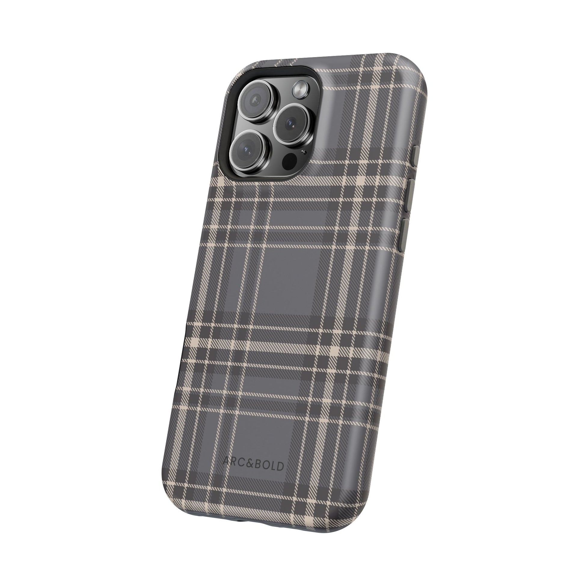 Monochrome Tartan - Magnetic Tough Case - Arc & Bold