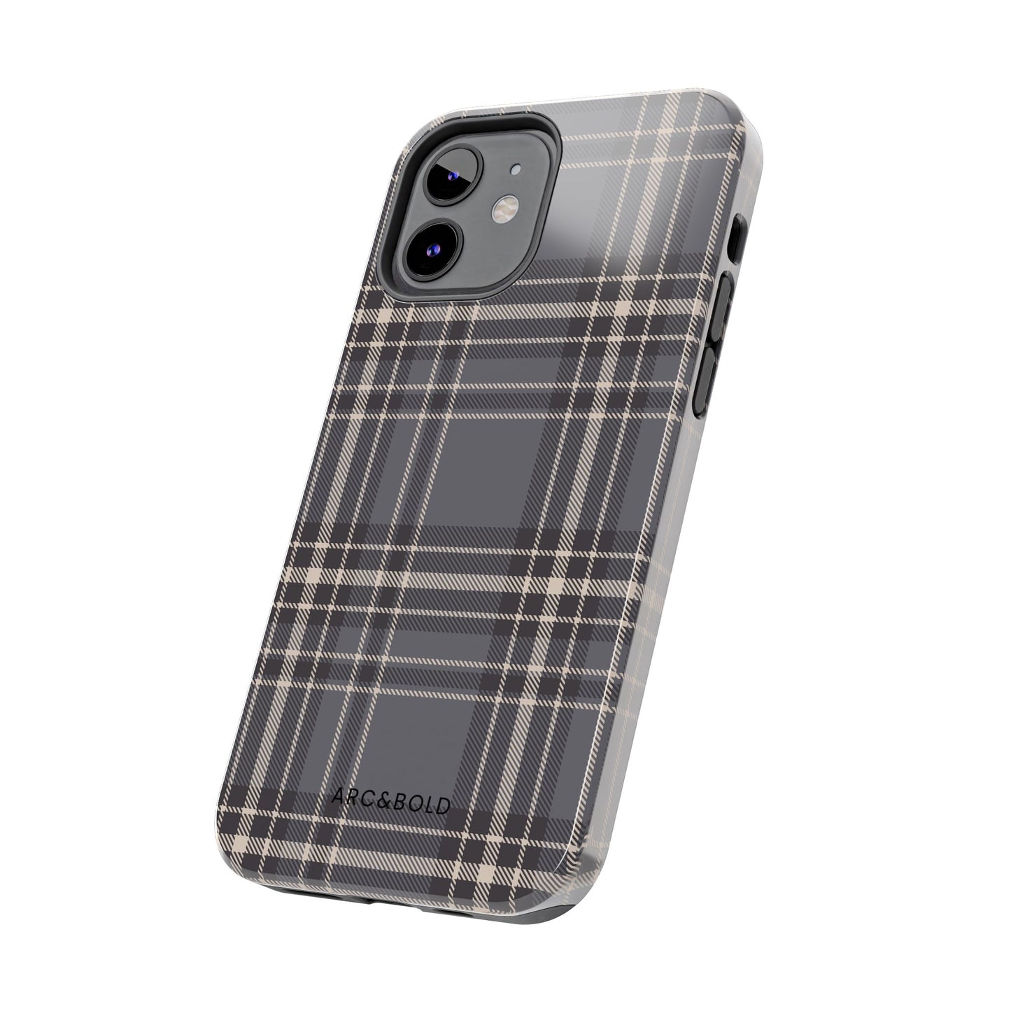 Monochrome Tartan - Tough Phone Case