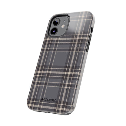 Monochrome Tartan - Tough Phone Case