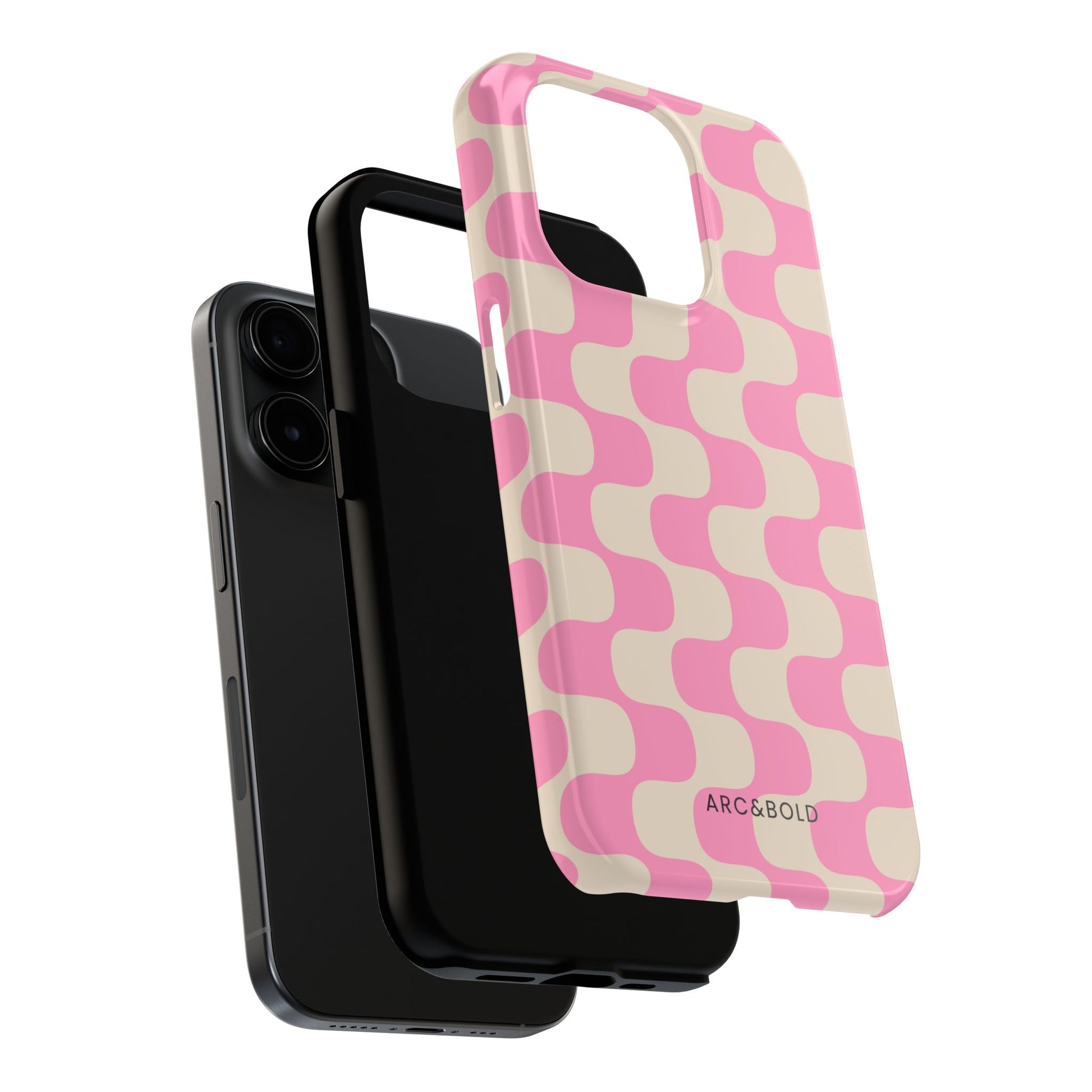 Pink Waves - Tough Phone Case - Arc & Bold