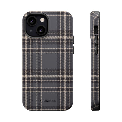 Monochrome Tartan - Magnetic Tough Case - Arc & Bold