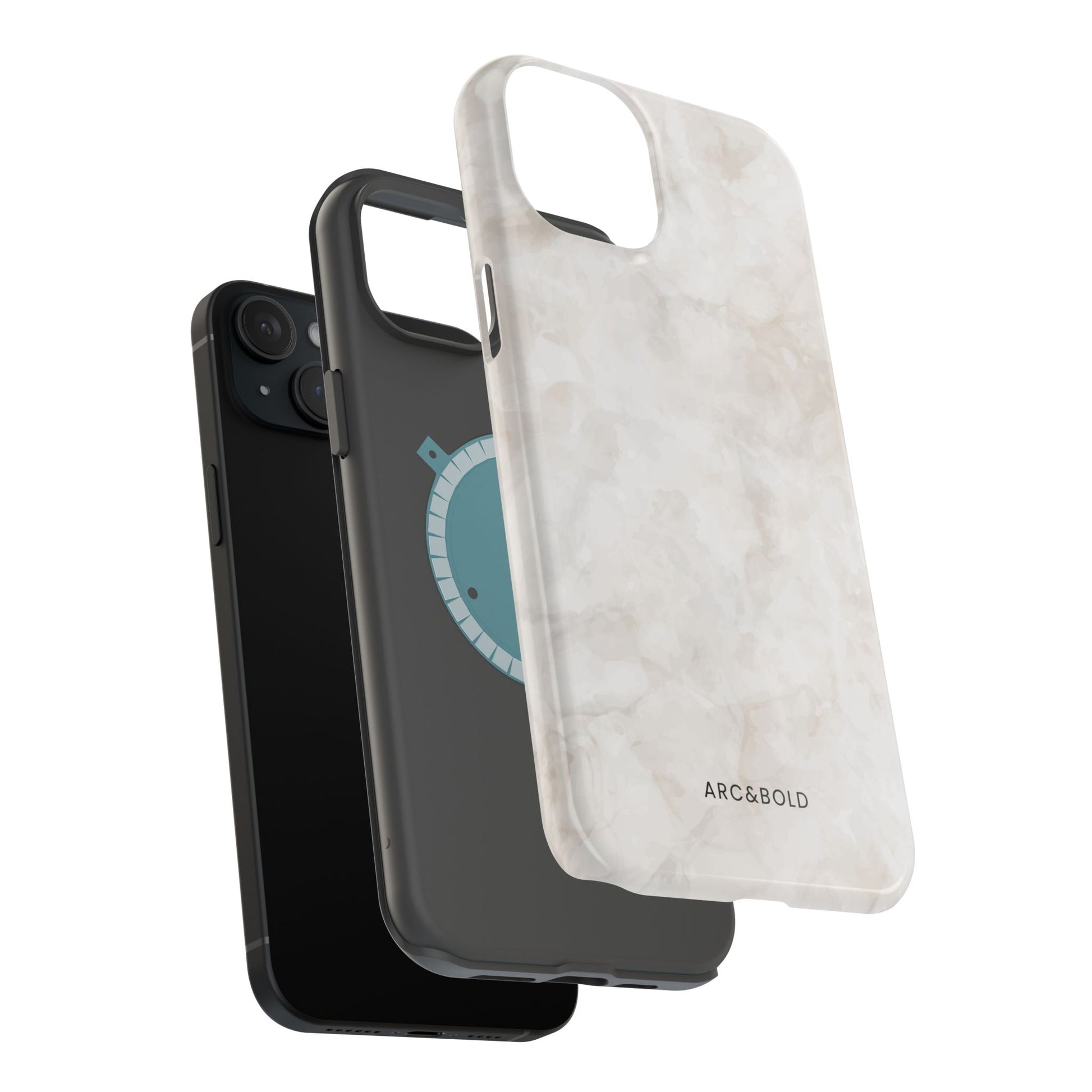 Marble - Magnetic Phone Case - Arc & Bold