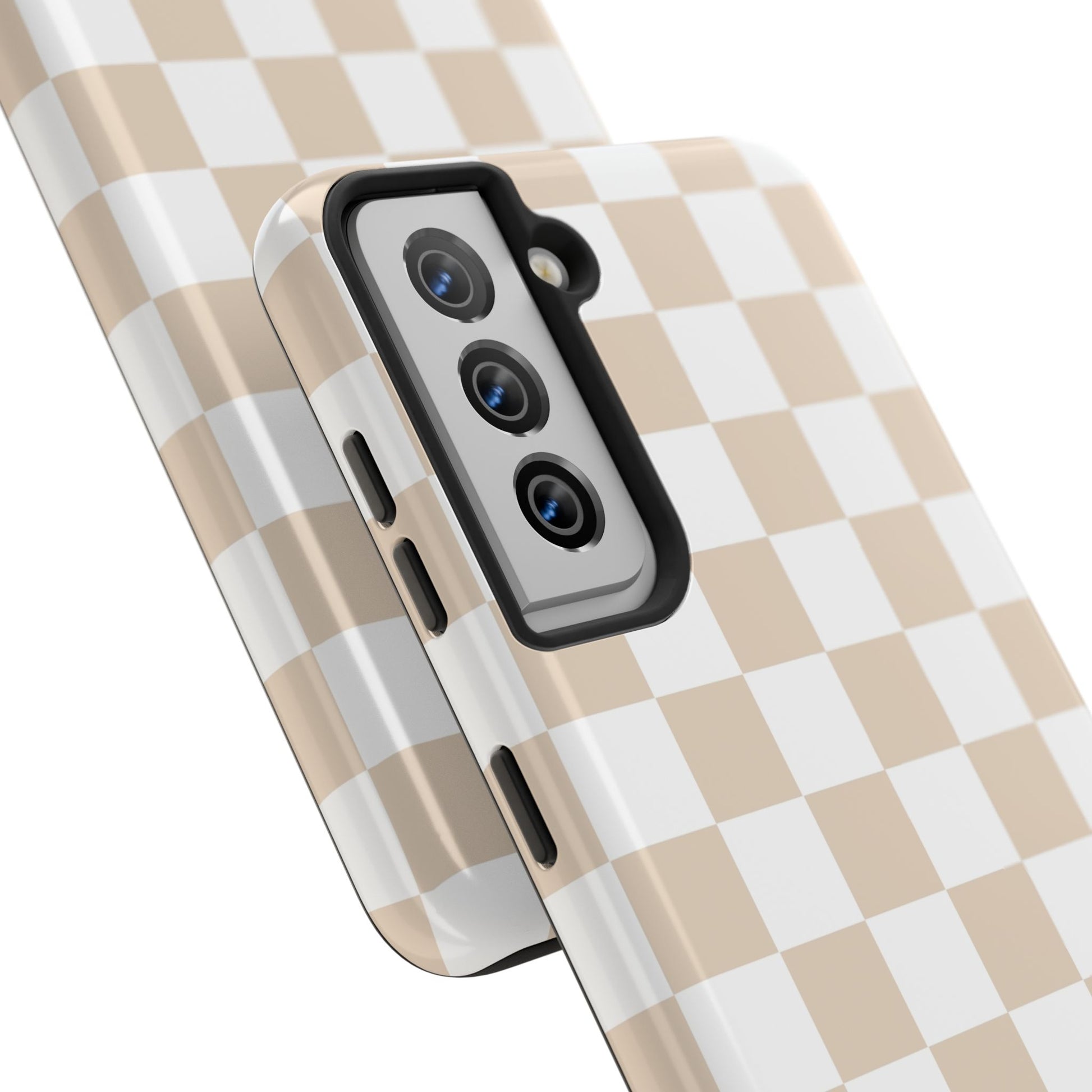 Beige Checker - Tough Phone Case - Arc & Bold
