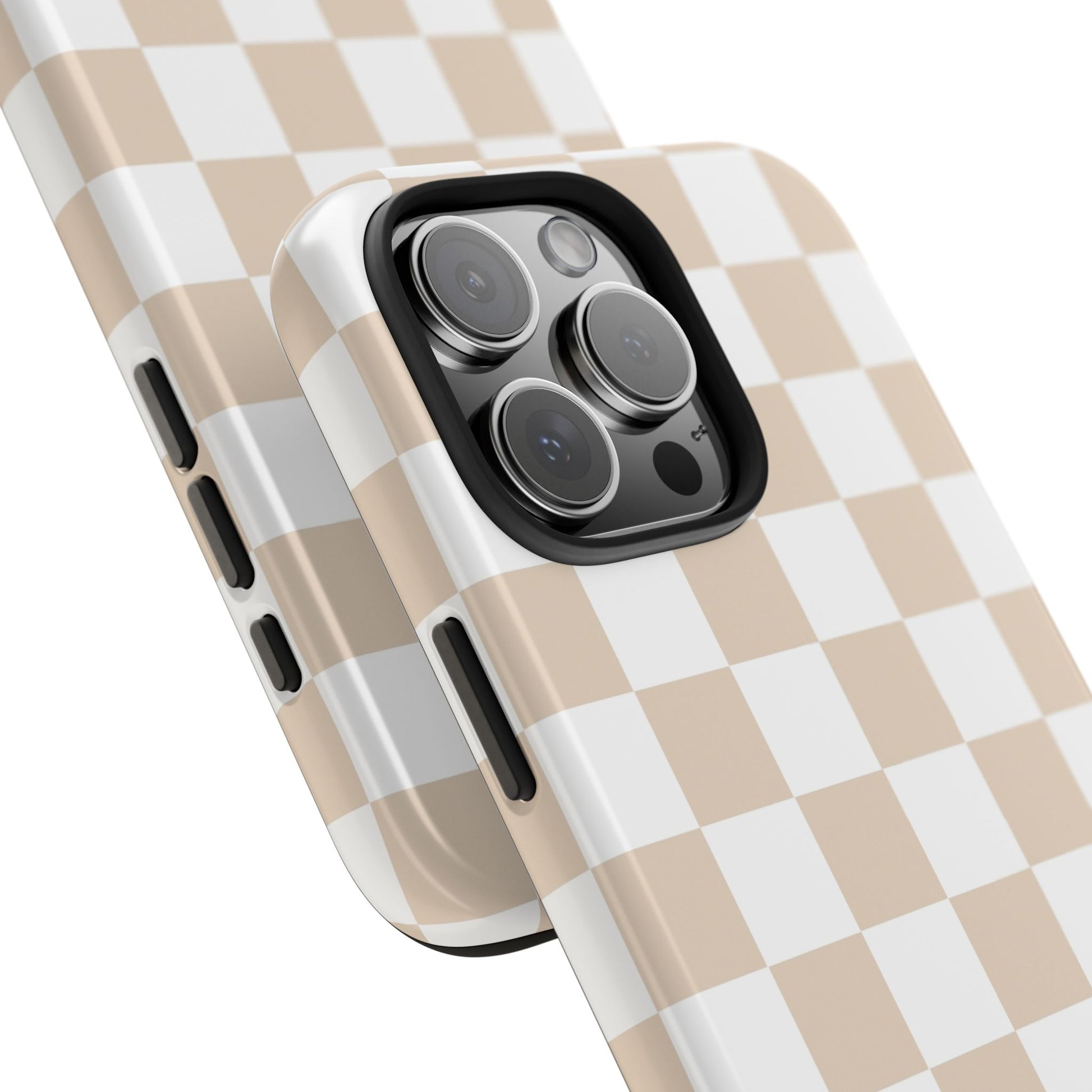 Beige Checker - Tough Phone Case - Arc & Bold