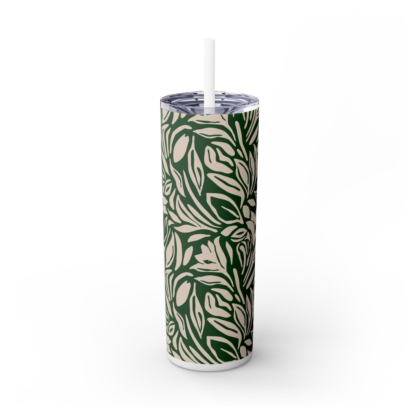 Timeless Evergreen - Skinny Tumbler with Straw, 20oz