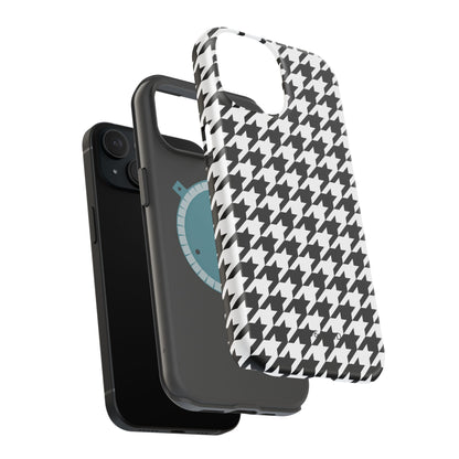 Houndstooth - Magnetic Phone Case - Arc & Bold