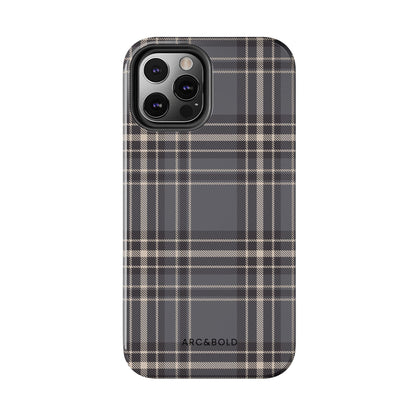 Monochrome Tartan - Tough Phone Case
