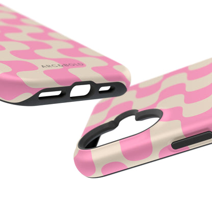 Pink Waves - Magnetic Phone Case - Arc & Bold
