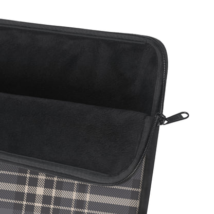 Monochrome Tartan - Laptop Sleeve - Arc & Bold