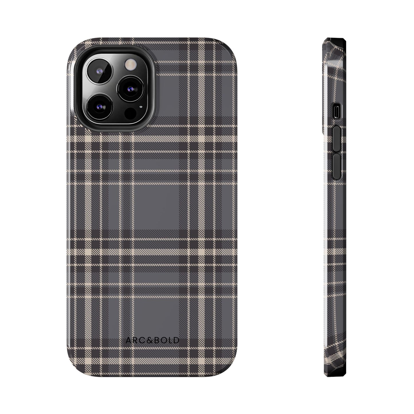 Monochrome Tartan - Tough Phone Case