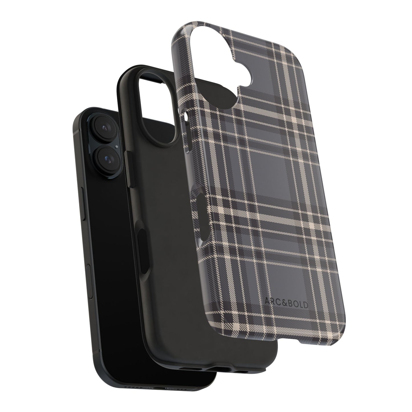 Monochrome Tartan - Tough Phone Case