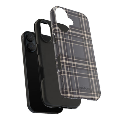Monochrome Tartan - Tough Phone Case