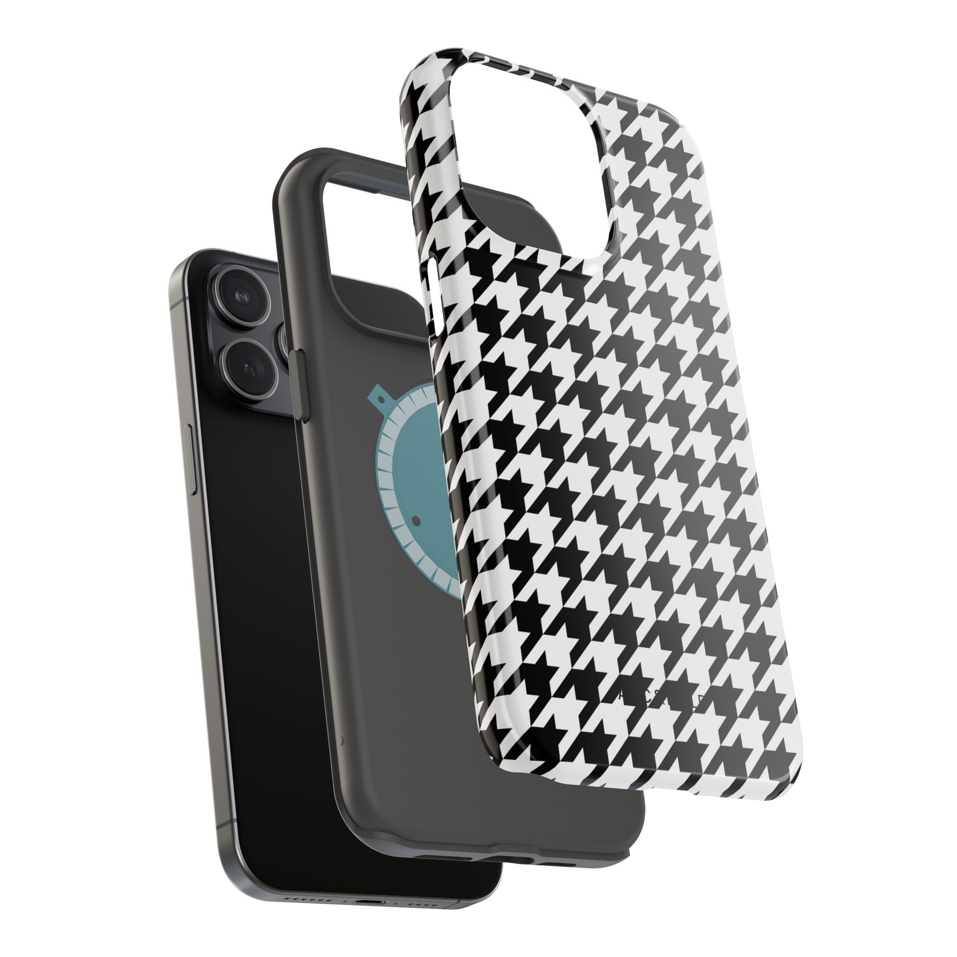 Houndstooth - Magnetic Phone Case - Arc & Bold