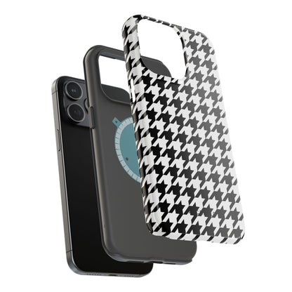 Houndstooth - Magnetic Phone Case - Arc & Bold