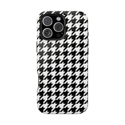 Houndstooth - Magnetic Phone Case - Arc & Bold
