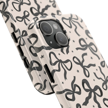 Noir Bows - Tough Phone Case