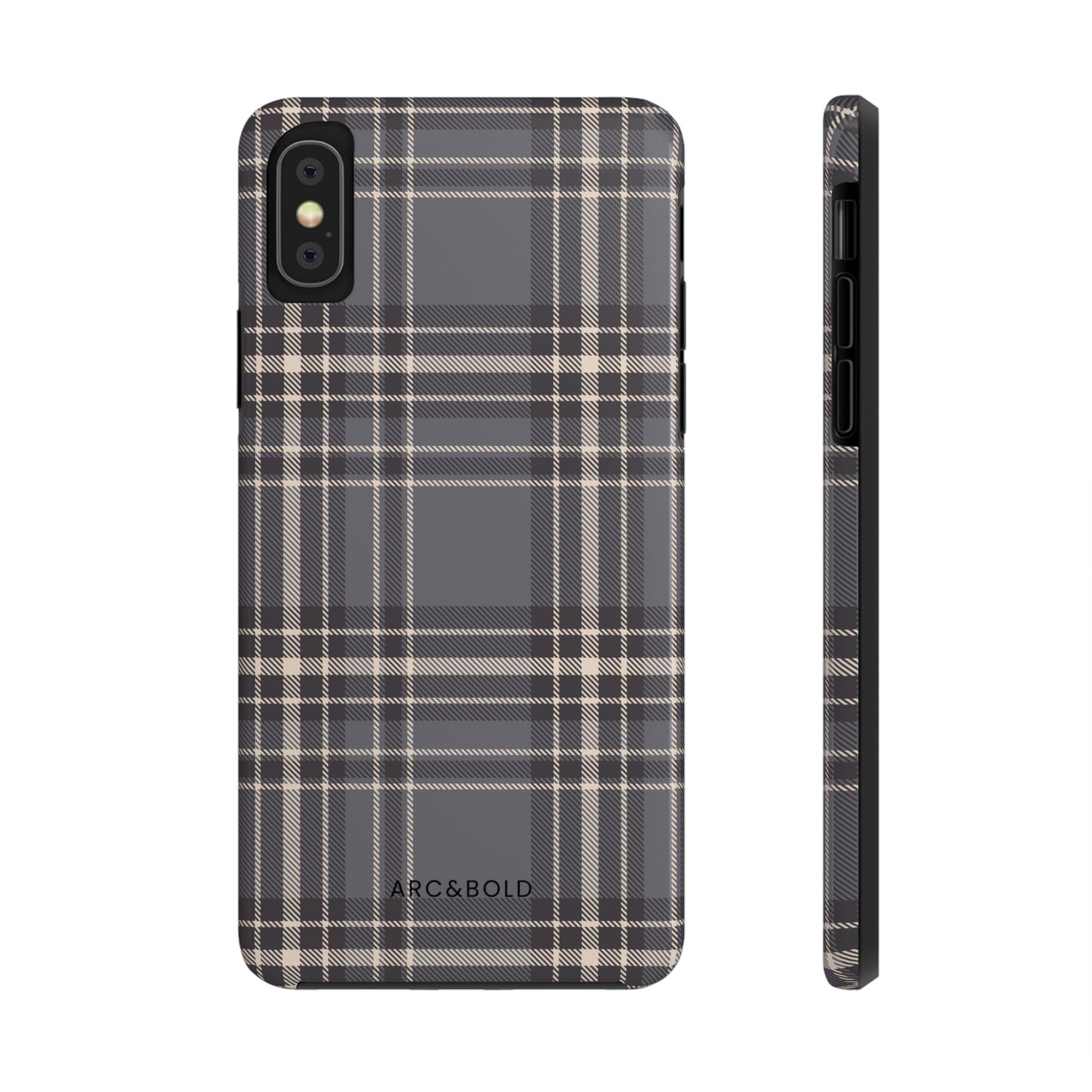 Monochrome Tartan - Tough Phone Case