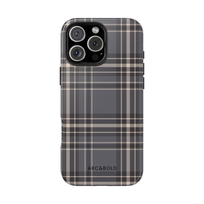 Monochrome Tartan - Tough Phone Case