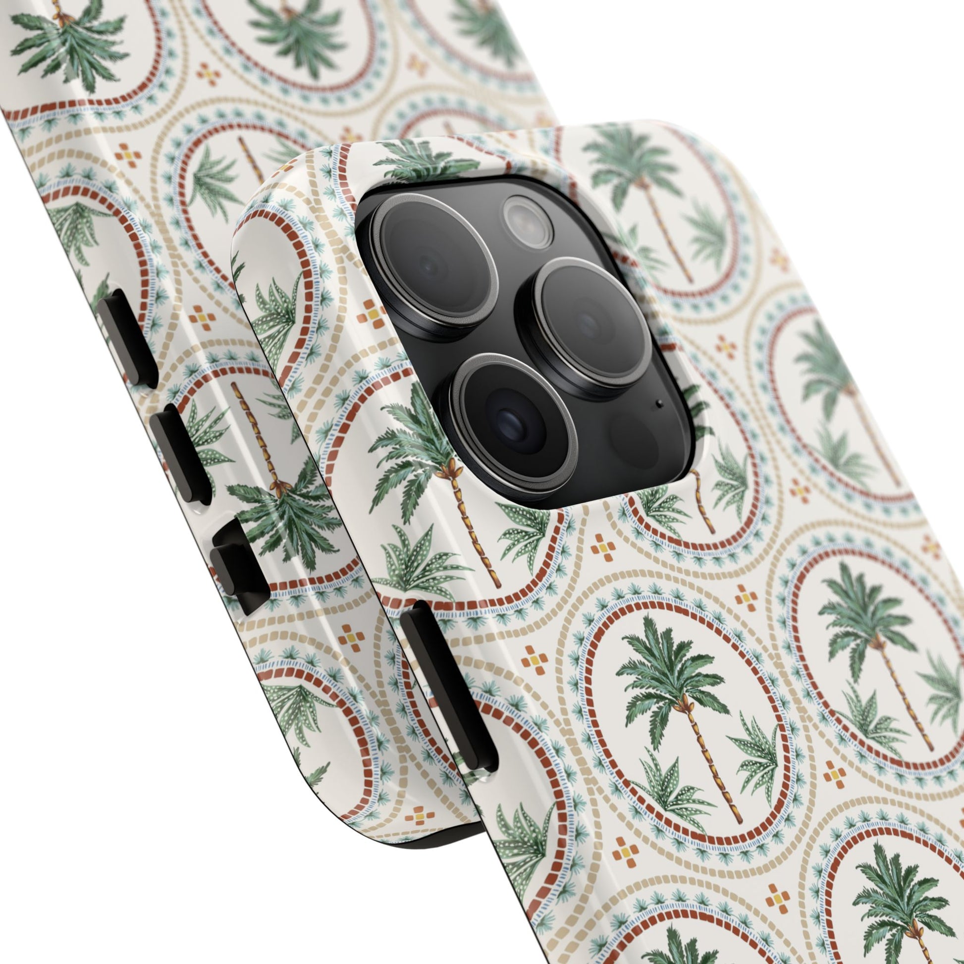Tropical Tile Palm - Tough Phone Case - Arc & Bold