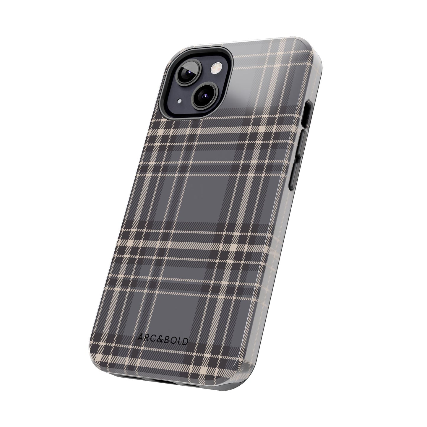 Monochrome Tartan - Tough Phone Case