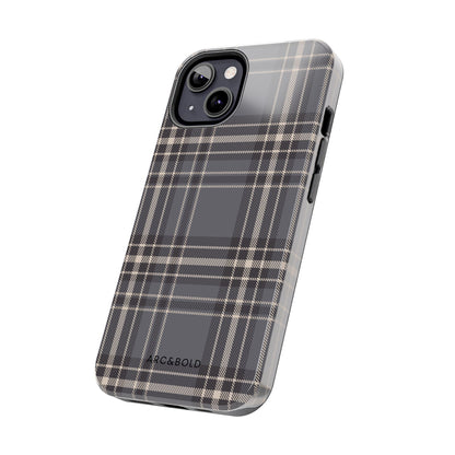 Monochrome Tartan - Tough Phone Case