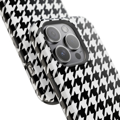 Houndstooth - Magnetic Phone Case - Arc & Bold