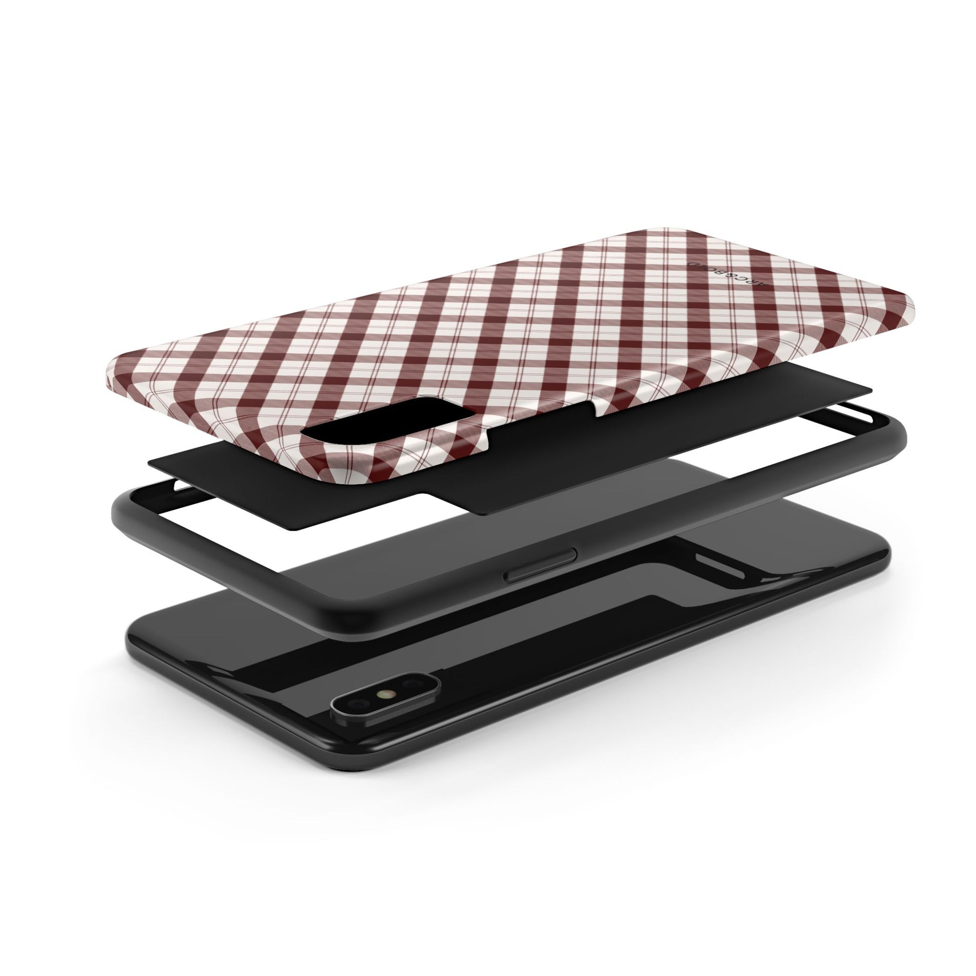 Maroon - Tough Phone Case - Arc & Bold