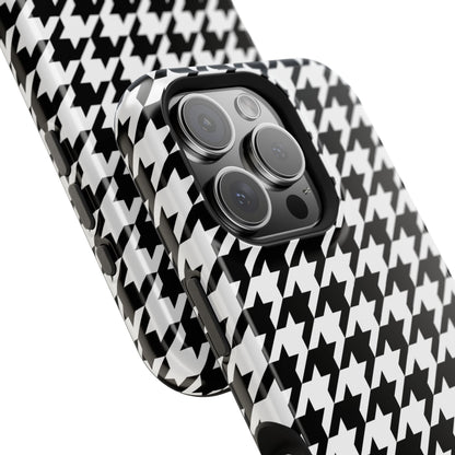 Houndstooth - Magnetic Phone Case - Arc & Bold