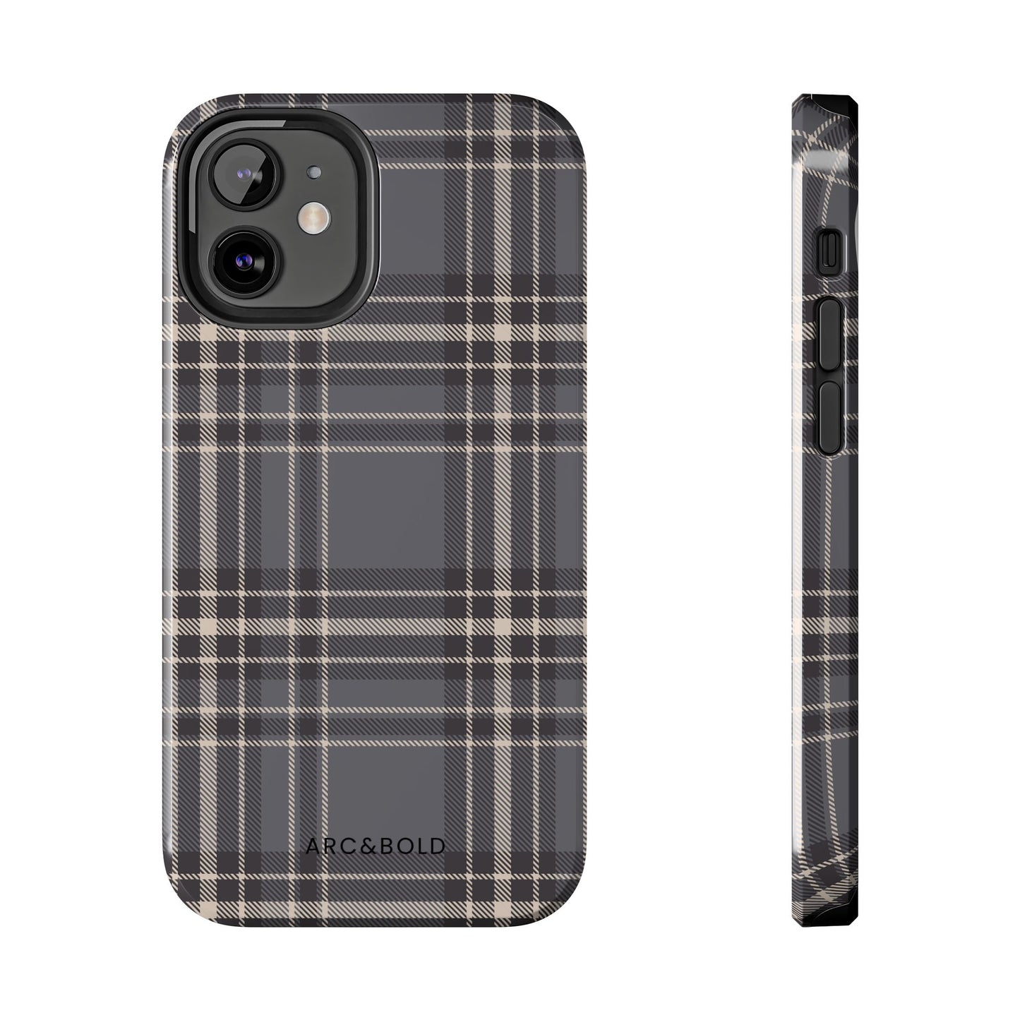 Monochrome Tartan - Tough Phone Case