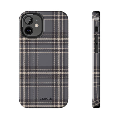 Monochrome Tartan - Tough Phone Case