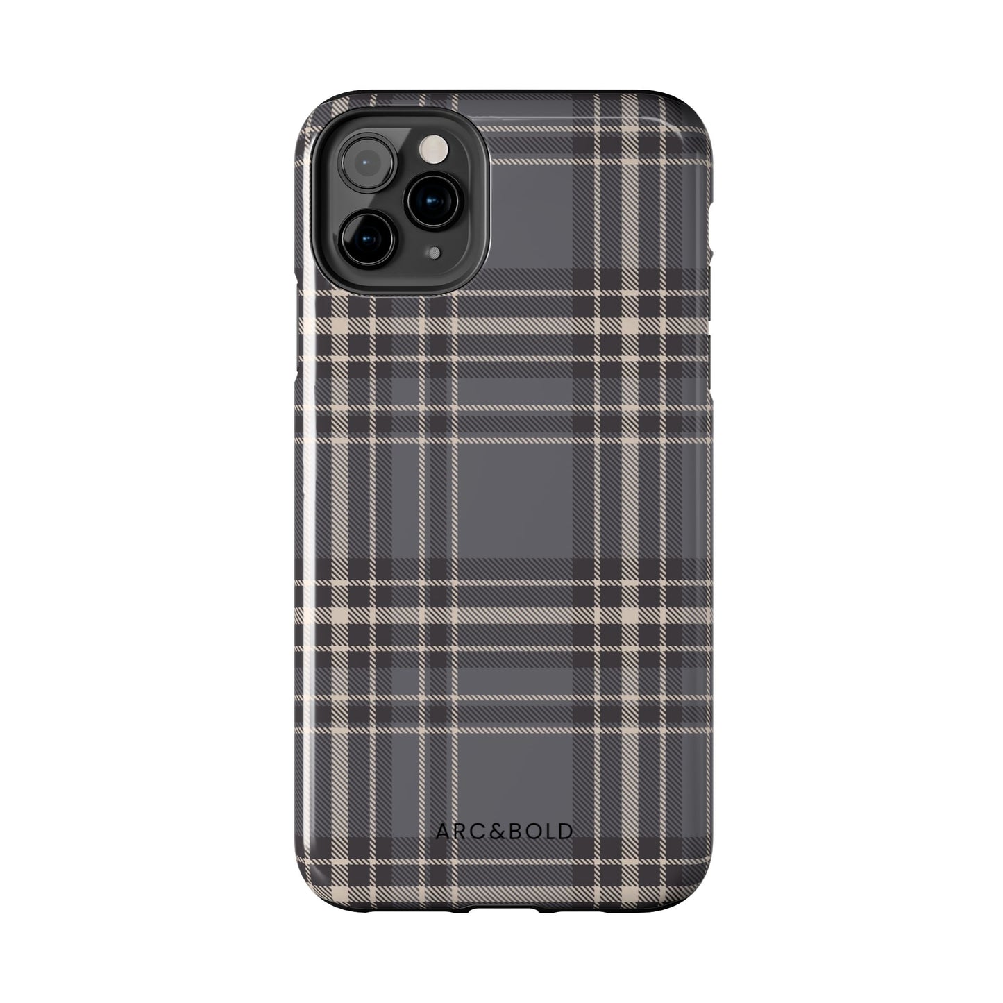 Monochrome Tartan - Tough Phone Case