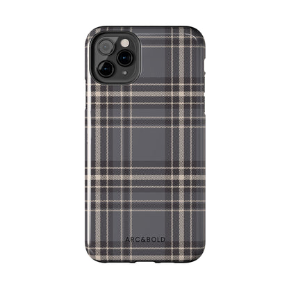 Monochrome Tartan - Tough Phone Case