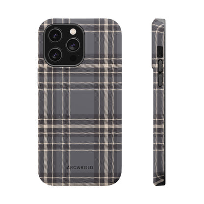 Monochrome Tartan - Magnetic Tough Case - Arc & Bold